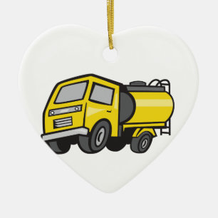 Baby Fuel Tanker Cartoon Ceramic Ornament