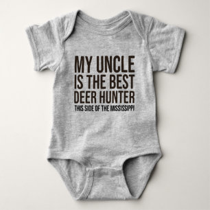 Baby funny Deer Hunting Jersey Bodysuit Shirt