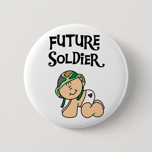 Baby Future Soldier 6 Cm Round Badge (Front)