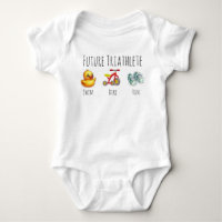 Baby Future Triathlete Swimming Running Biking