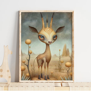 Baby Gazelle African Animal   Gazelle Wall Print