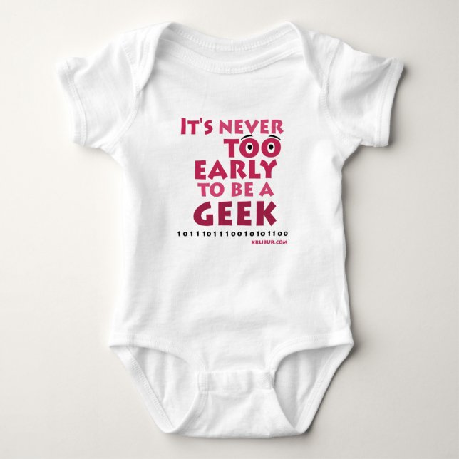 Baby geek baby bodysuit (Front)