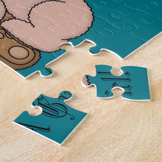 Baby gender reveal  jigsaw puzzle gift Maternity (Side)