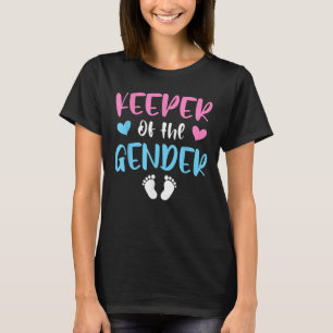 Baby Gender Reveal Keeper Of Gender Cute T-Shirt