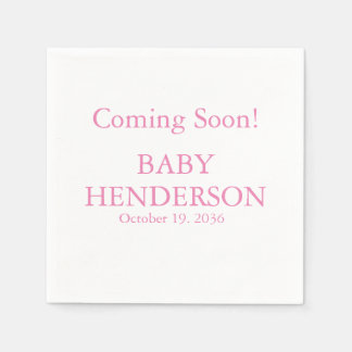 Baby Gender Reveal Paper Party Napkins