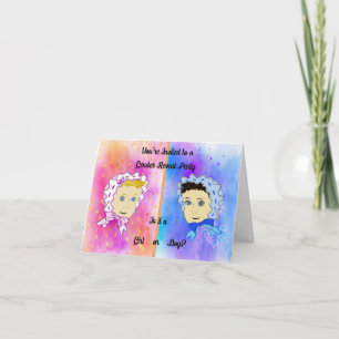 Baby Gender Reveal Party Invitation