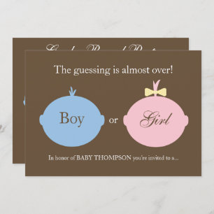 Baby Gender Reveal Party Invitation