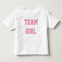 Baby Gender Reveal Party Shirt Team GIRL