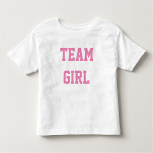 Baby Gender Reveal Party Shirt Team GIRL