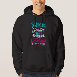 Baby Gender Reveal Shower Pink Or Blue Grandmom Lo Hoodie