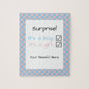 Baby Gender Surprise Jigsaw Puzzle