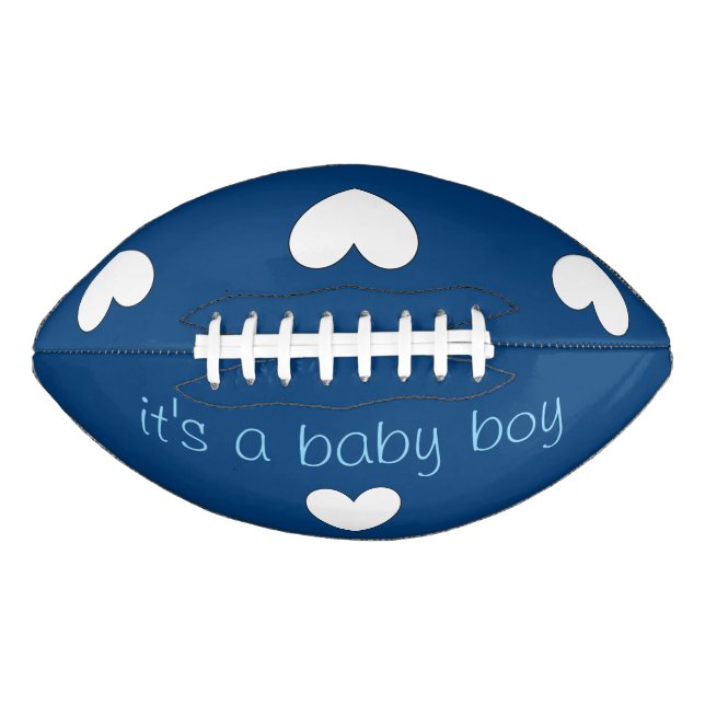 baby gendre reveal (boy) football by dalDesignNZ (Front)