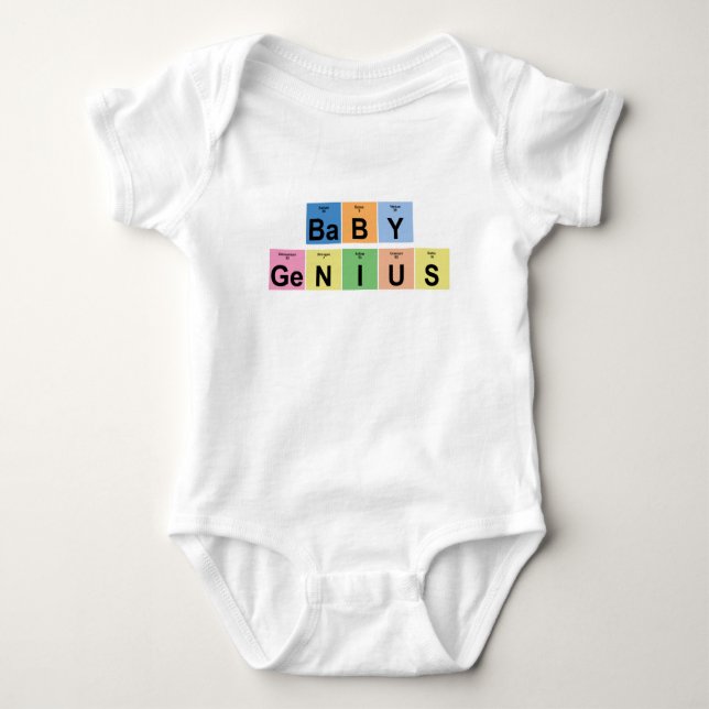 Baby Genius, aren't they all? Baby Bodysuit (Front)