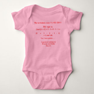 BABY GENIUS ONESY BODYSUIT