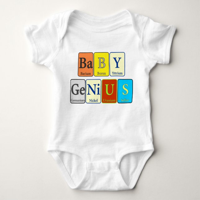 Baby Genius - Periodic Design Bodysuit (Front)