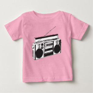 baby Ghetto Blaster Boom box Baseball T-Shirt