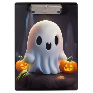 Baby Ghost Creepy Cute Halloween Character Clipboard