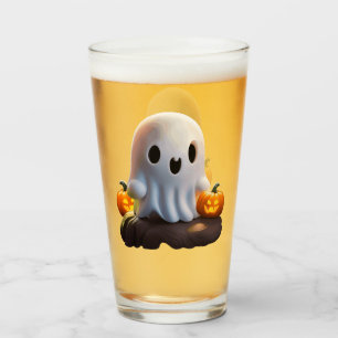 Baby Ghost Creepy Cute Halloween Character Glass