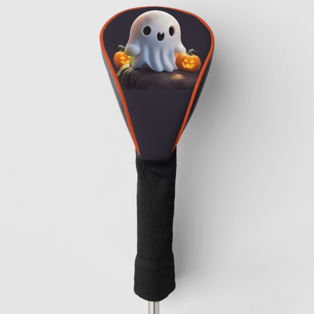 Baby Ghost Creepy Cute Halloween Character Golf Head Cover (Front)
