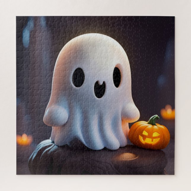 Baby Ghost Creepy Cute Halloween Character Jigsaw Puzzle (Vertical)