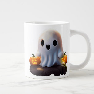 Baby Ghost Creepy Cute Halloween Character Large Coffee Mug