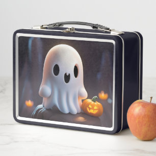 Baby Ghost Creepy Cute Halloween Character Metal Lunch Box