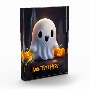Baby Ghost Creepy Cute Halloween Character Photo Block