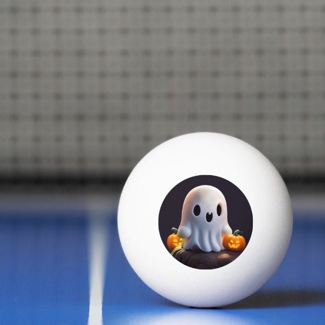 Baby Ghost Creepy Cute Halloween Character Ping Pong Ball (Net)