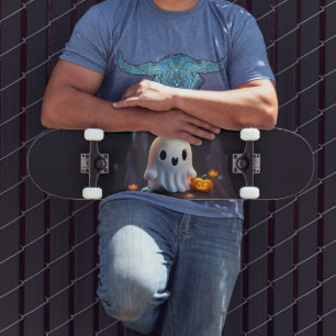 Baby Ghost Creepy Cute Halloween Character Skateboard