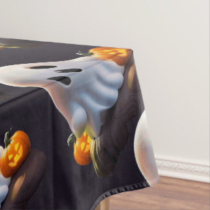 Baby Ghost Creepy Cute Halloween Character Tablecloth