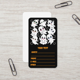 Baby Ghosts Spooky Cute Halloween Mood Business Card