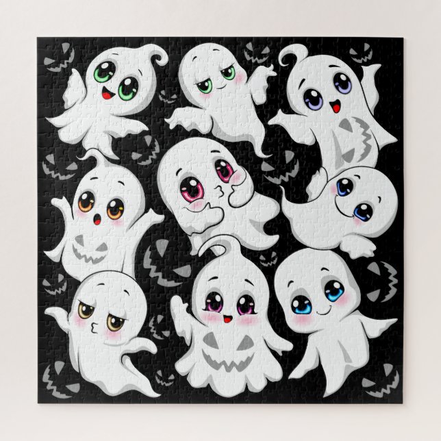 Baby Ghosts Spooky Cute Halloween Mood Jigsaw Puzzle (Vertical)