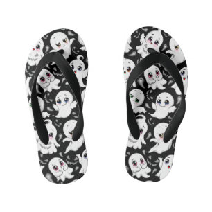Baby Ghosts Spooky Cute Halloween Mood Kid's Thongs