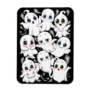 Baby Ghosts Spooky Cute Halloween Mood Magnet
