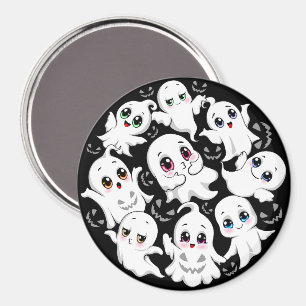 Baby Ghosts Spooky Cute Halloween Mood Magnet