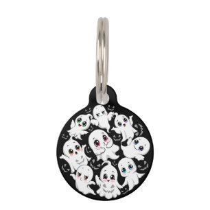 Baby Ghosts Spooky Cute Halloween Mood Pet Tag