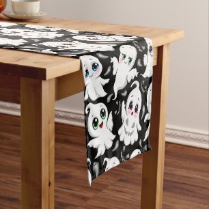 Baby Ghosts Spooky Cute Halloween Mood Short Table Runner