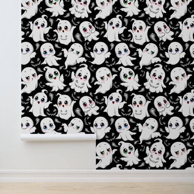 Baby Ghosts Spooky Cute Halloween Mood Wallpaper (Application)