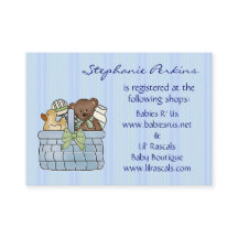 Baby Gift Basket Registry Cards