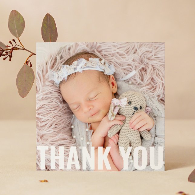 Baby Gift Modern Thank You Newborn Baby Shower (Creator Uploaded)