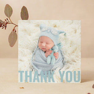 Baby Gift Modern Thank You Newborn Baby Shower Card