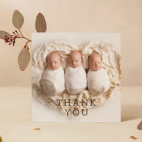 Baby Gift Thank You Triplets Newborn Baby Shower