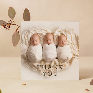 Baby Gift Thank You Triplets Newborn Baby Shower