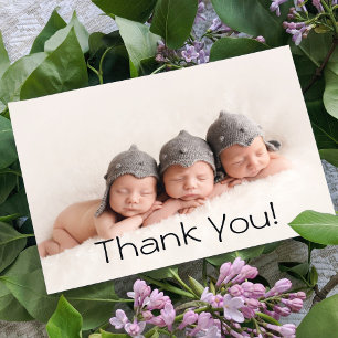Baby Gift Triplets Thank You Newborn Baby Shower