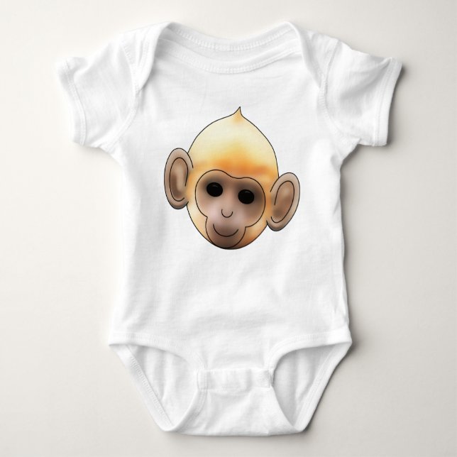 Baby Ginger Monkey Baby Bodysuit (Front)