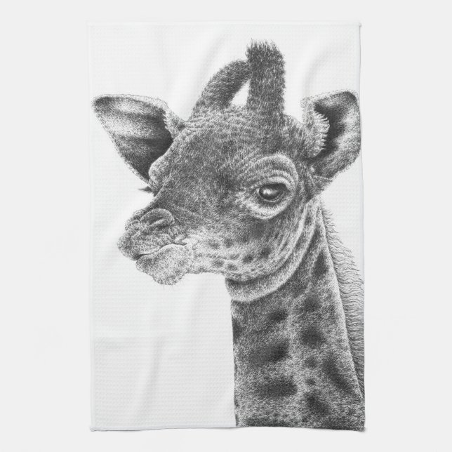 Baby Giraffe American MoJo Kitchen Towels (Vertical)