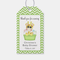 Baby Giraffe at Bath Time Thank You Favour