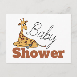 Baby Giraffe, Baby Shower Invitation