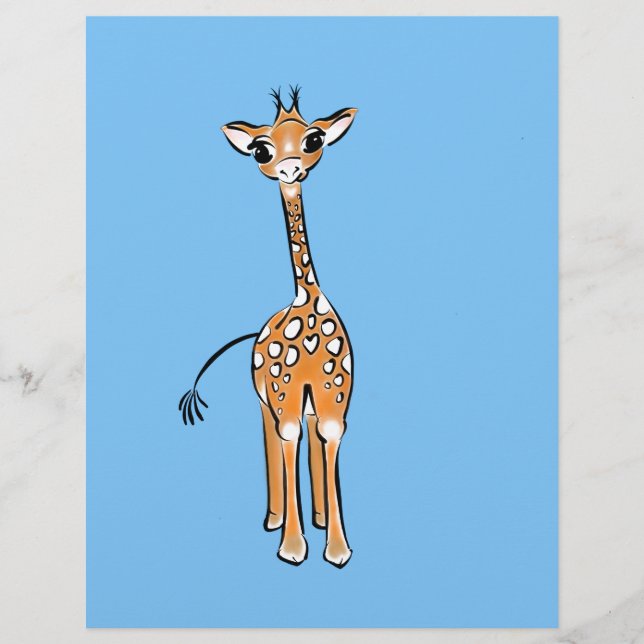 Baby Giraffe - blue (Front)