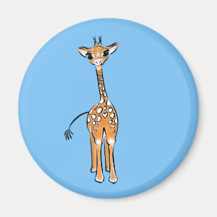 Baby Giraffe - blue Magnet